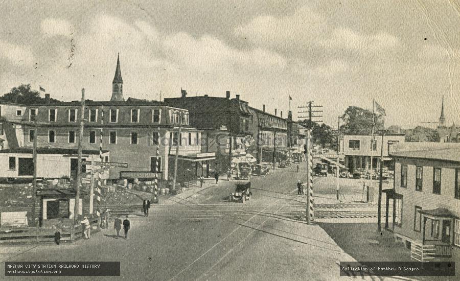 Postcard: Main Street, Looking East, Ayer, Massachusetts